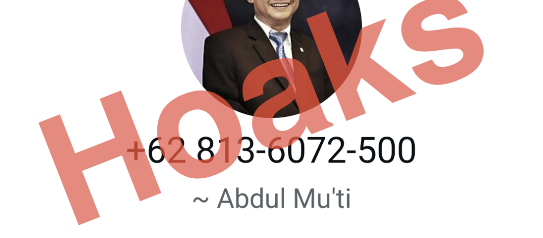 Hoaks Nomor Akun WhatsApp Mendikdasmen