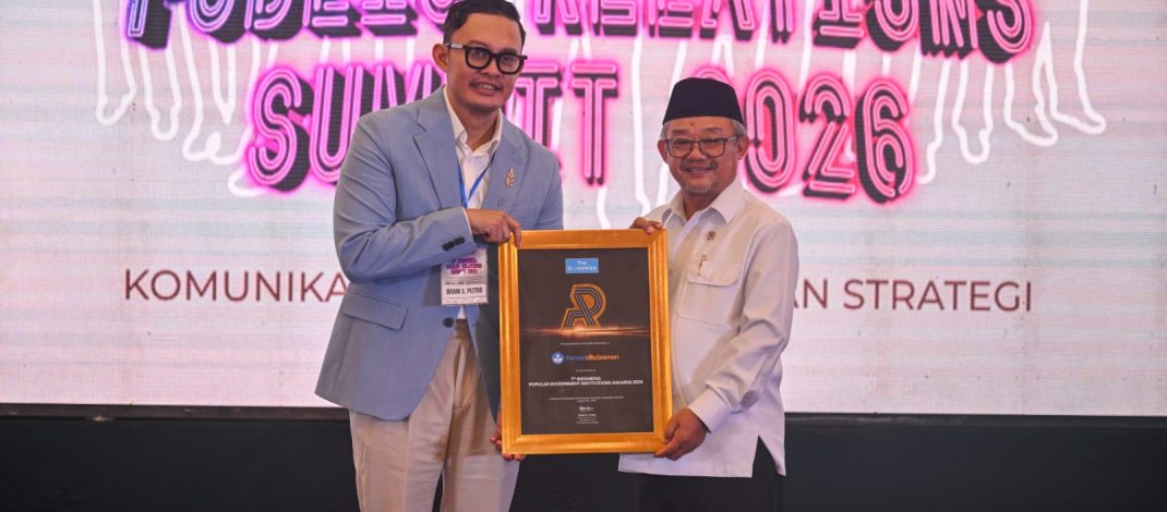 Bangun Kepercayaan Publik, Kemendikdasmen Raih Popular Government Institution Award 2026